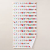 Summer Beach Thema Sandals Muster Flip Flops Badehandtuch (Badehandtuch)