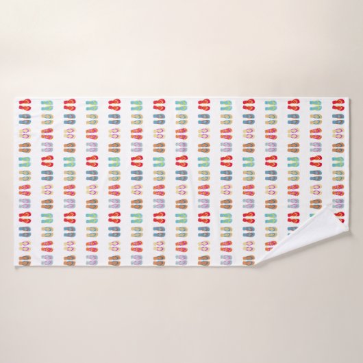 Summer Beach Thema Sandals Muster Flip Flops Badehandtuch (Badehandtuch)