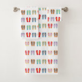 Summer Beach Thema Sandals Muster Flip Flops Badhandtuch Set (Insitu)