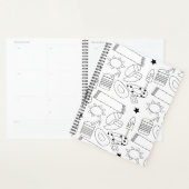 Summer Beach Theme Konturen Muster-Notebook Planer (Anzeige)