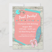 Summer Beach Themenabend Party Einladung (Vorderseite)