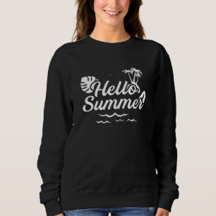 Summer Beach Vacacation Surf Meer Cool Sonnenschei Sweatshirt