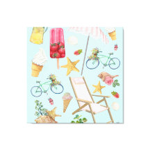 Summer Beach Vibes auf Blue