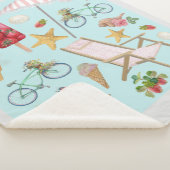 Summer Beach Vibes auf Blue Sherpadecke (3/4)