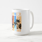 Summer Beach Vibes Kaffeetasse (VorderseiteRechts)