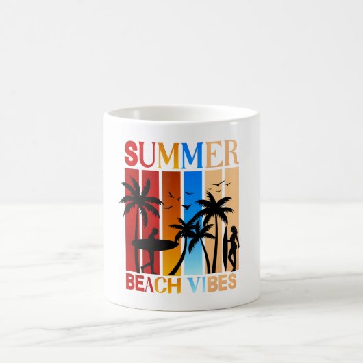 Summer Beach Vibes Kaffeetasse (Mittel)