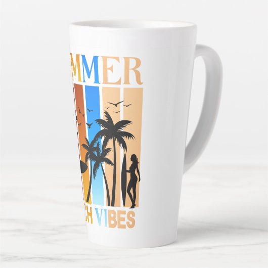 Summer Beach Vibes Milchtasse (Rechte Ecke)