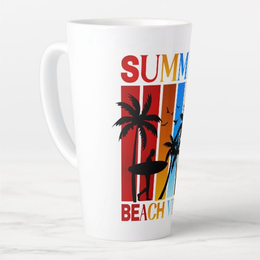 Summer Beach Vibes Milchtasse (Linke Ecke)