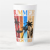 Summer Beach Vibes Milchtasse (Vorderseite)