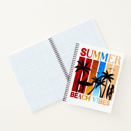 Summer Beach Vibes Notizblock (Innenseite)
