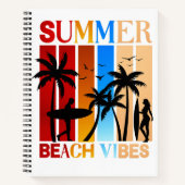 Summer Beach Vibes Notizblock (Vorderseite)