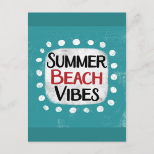 Summer Beach Vibes Postcard Postkarte