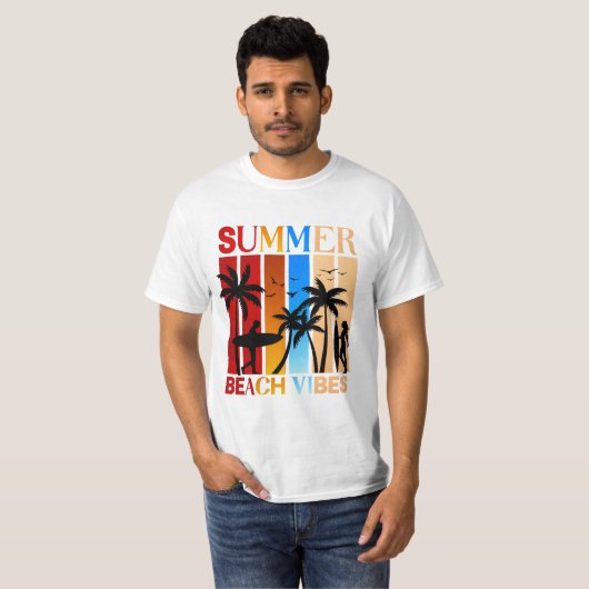 Summer Beach Vibes T-Shirt (Vorne ganz)
