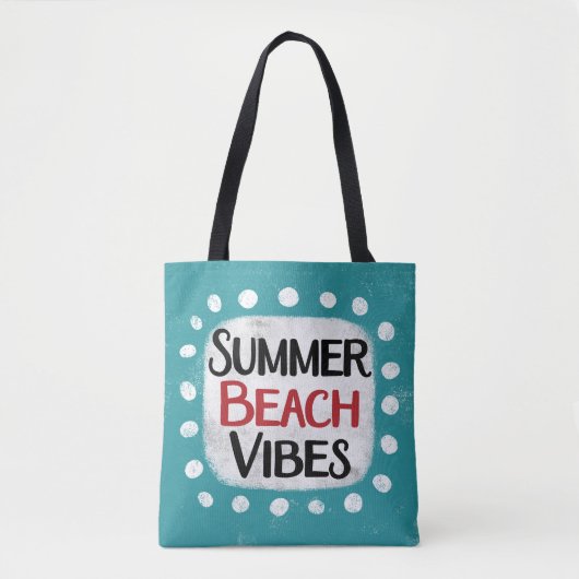 Summer Beach Vibes Tote Bag Tasche (Vorderseite)