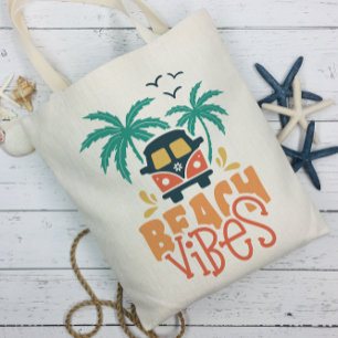 Summer Beach Vibes Tragetasche