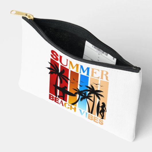 Summer Beach Vibes Zubehörtasche (Offen)
