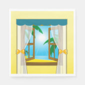 Summer Beach View Serviette (Vorderseite)