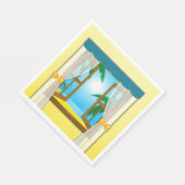 Summer Beach View Serviette (Ecke)