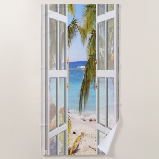 Summer Beach View Strandtuch (Vorderseite)