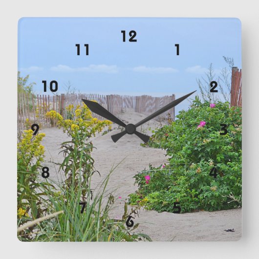 Summer Beach Wall Uhr (Vorderseite)