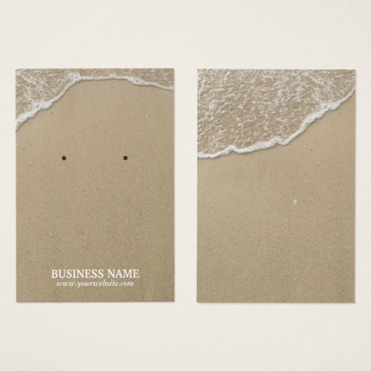 Summer Beach Water & Sand Earring Display (Vorne & Hinten)