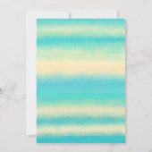 Summer Beach Watercolor Einladung zur Hochzeit (Rückseite)