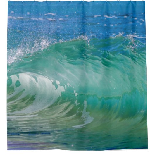 Summer Beach Waves Duschvorhang (Vorderseite)