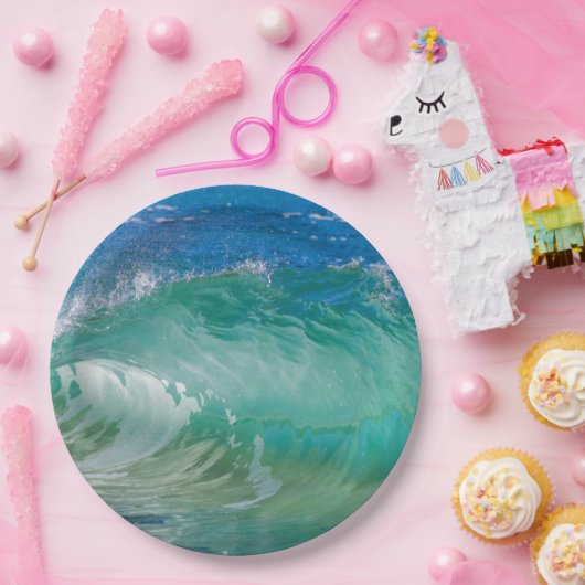 Summer Beach Waves Pappteller (Party)