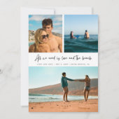 Summer Beach Wedding 3 Foto Save the Date (Vorderseite)