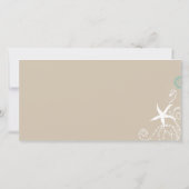 Summer Beach Wedding Celebration Foto von Thank Yo Dankeskarte (Rückseite)