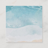 Summer Beach Wedding QR Code UAWG Enclosure Card Begleitkarte (Rückseite)