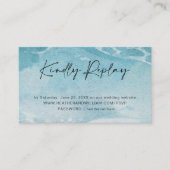 Summer Beach Wedding Response UAWG Enclosure Card Begleitkarte (Vorderseite)