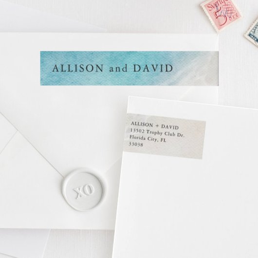 Summer Beach Wedding Rücksendeadresse