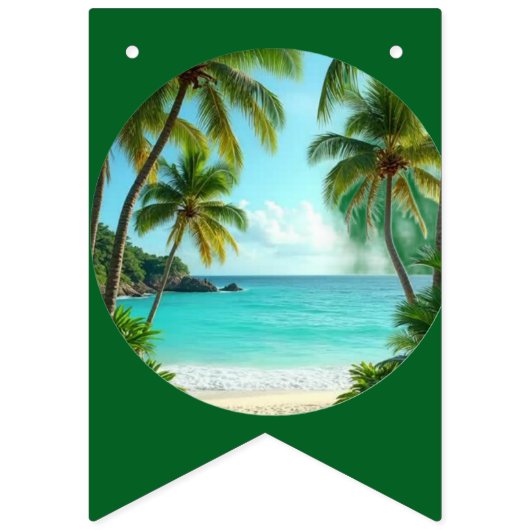 summer beach  wimpelkette (Zweite Fahne)