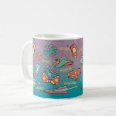 Summer Beach Zwei-Tone-Tasse Kaffeetasse (Vorderseite Links)
