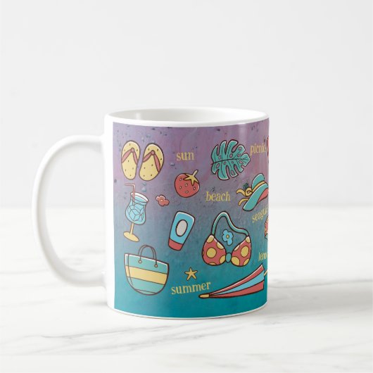 Summer Beach Zwei-Tone-Tasse Kaffeetasse (Links)