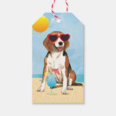 Summer Beagle Geschenkanhänger (Vorderseite)