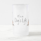 Summer Beagle Mattglas Bierglas (Mittel)