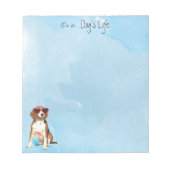 Summer Beagle Notizblock (Vorderseite)