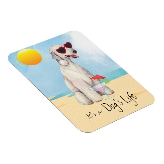 Summer Bedlington Terrier Magnet (Rechte Seite)