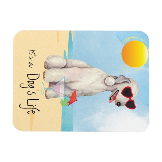 Summer Bedlington Terrier Magnet (Horizontal)