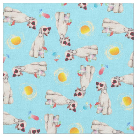 Summer Bedlington Terrier Stoff (Nahaufnahme)