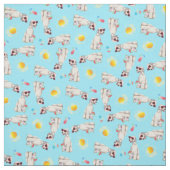 Summer Bedlington Terrier Stoff (Muster)