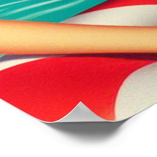 Summer Beer Button-up Poster (Ecke)