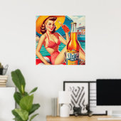 Summer Beer Button-up Poster (Heimbüro)