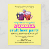Summer Beer Party Einladung (Vorderseite)