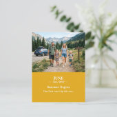 Summer Begins June Memory Photo Postcard Postkarte (Stehend Vorderseite)