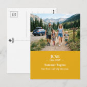 Summer Begins June Memory Photo Postcard Postkarte (Vorne/Hinten)