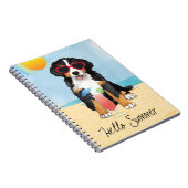 Summer Bernese Mountain Dog Notizblock (Rechte Seite)