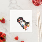 Summer Bernese Mountain Dog Serviette (Beispiel)